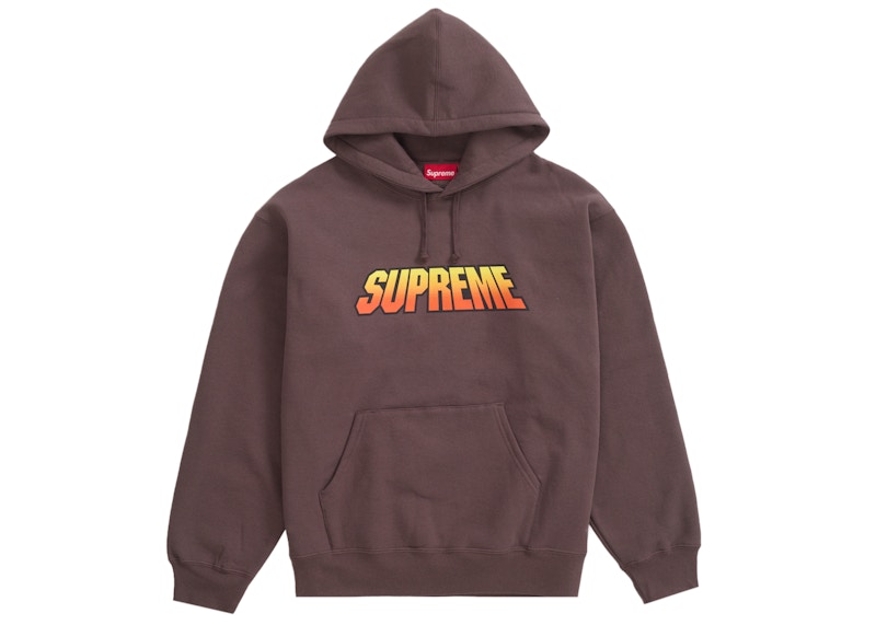 Supreme Gradient Hooded Sweatshirt Bruin