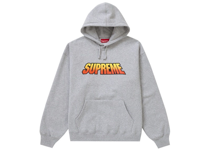 Supreme Gradient Hooded Sweatshirt Heather Grijs