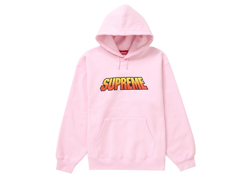 Supreme Gradient Hooded Sweatshirt Roze