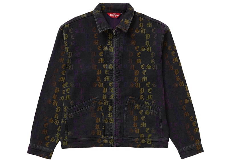 Supreme Gradient Jacquard Work Jacket Zwart