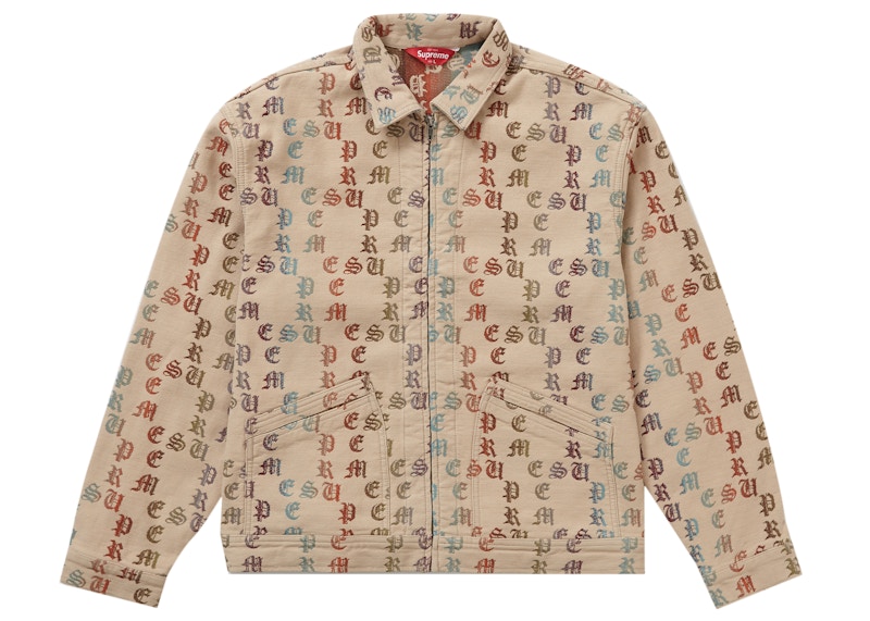 Supreme Gradient Jacquard Work Jacket Tan