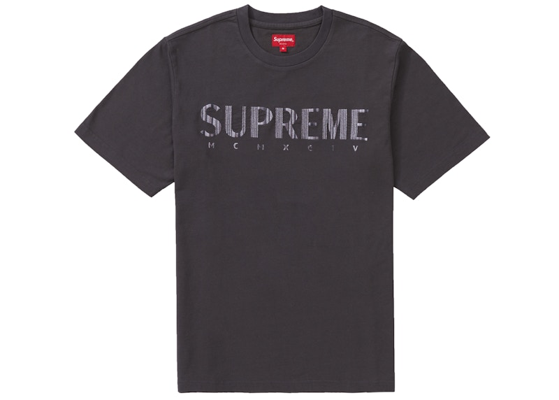 Supreme Gradient Logo Tee Dusty Zwart