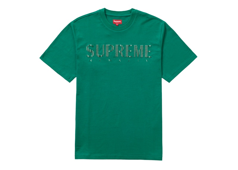 Supreme Gradient Logo Tee Groen