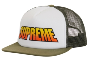 Supreme Gradient Mesh Back 5-Panel Olijf