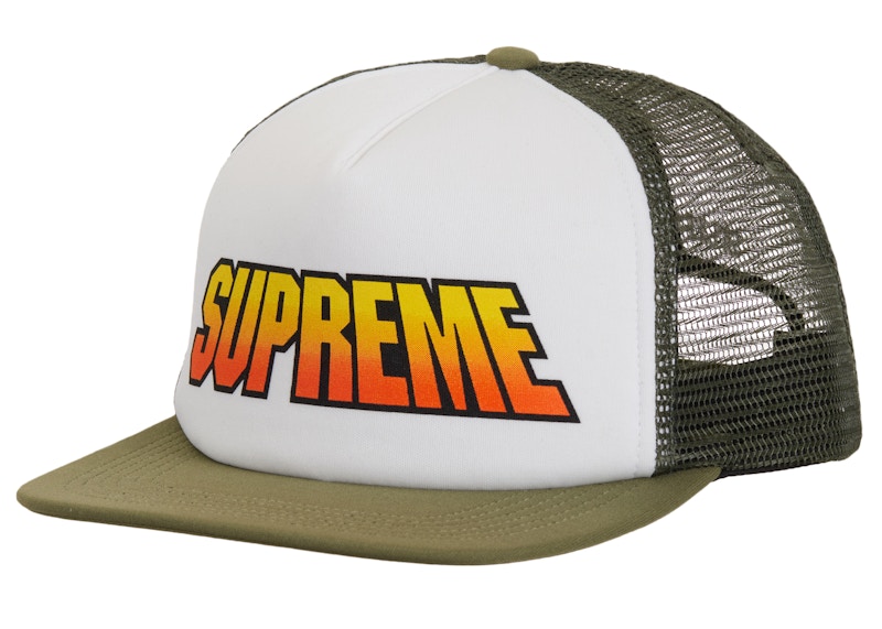 Supreme Gradient Mesh Back 5-Panel Olijf