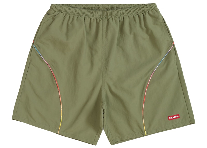 Supreme Gradient Piping Water Short Olijf