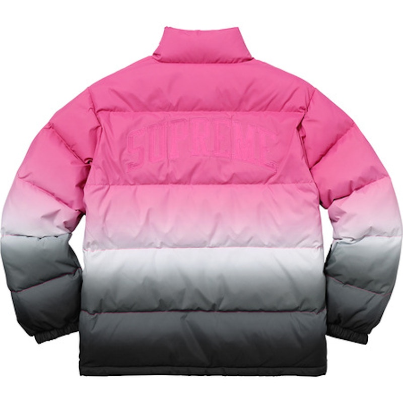 Supreme Gradient Puffy Jacket Roze