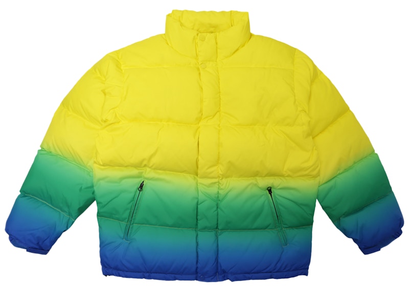 Supreme Gradient Puffy Jacket Geel