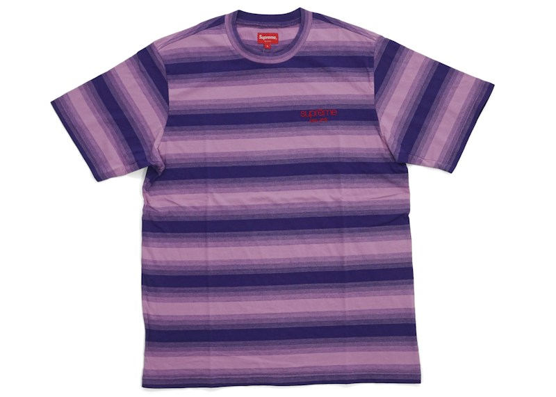 Supreme Gradient Striped S/S Top Paars