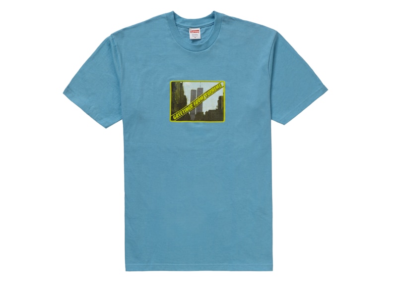 Supreme Greetings Tee Slate Light Sage