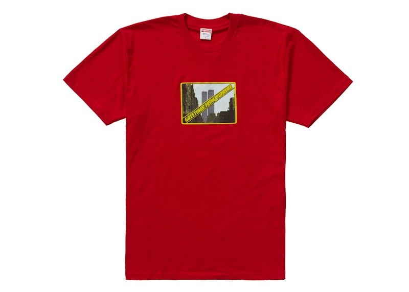 Supreme Greetings Tee Rood