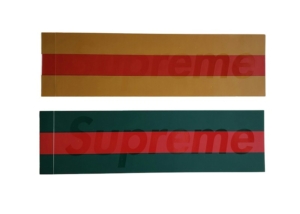 Supreme “Gucci” Box Logo Sticker Set
