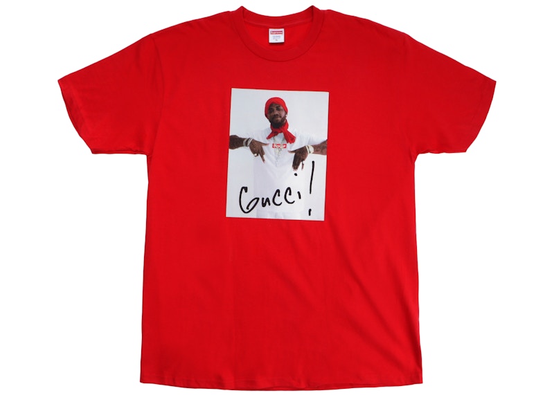 Supreme Gucci Mane Tee Rood