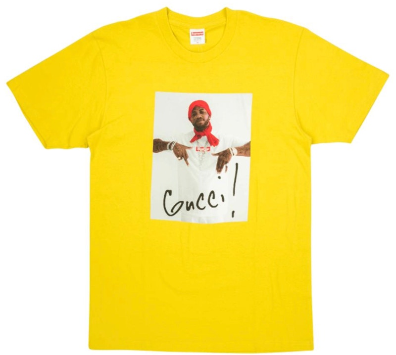 Supreme Gucci Mane Tee Geel