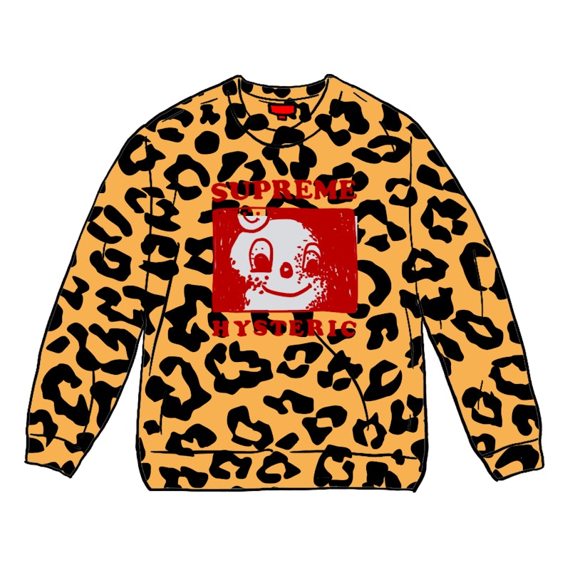 Supreme HYSTERIC GLAMOUR Crewneck Leopard Print