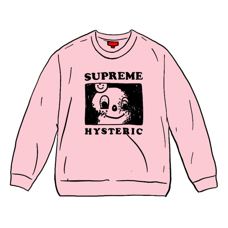 Supreme HYSTERIC GLAMOUR Crewneck Light Roze