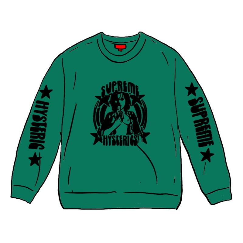 Supreme HYSTERIC GLAMOUR L/S Tee Groen