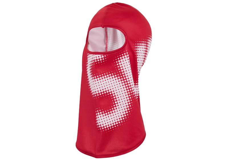 Supreme Halftone Lightweight Balaclava Rood