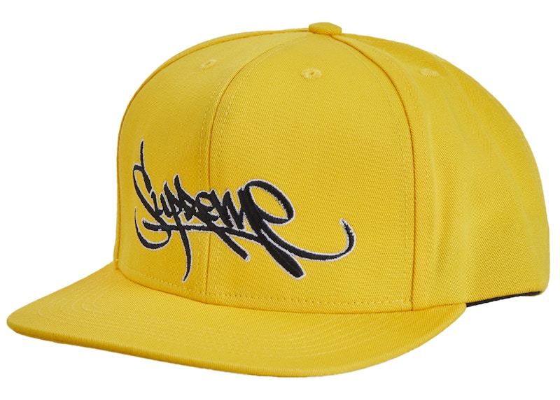 Supreme Handstyle 6-Panel Geel