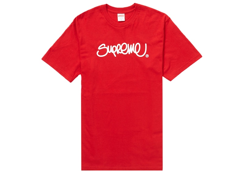 Supreme Handstyle Tee Rood