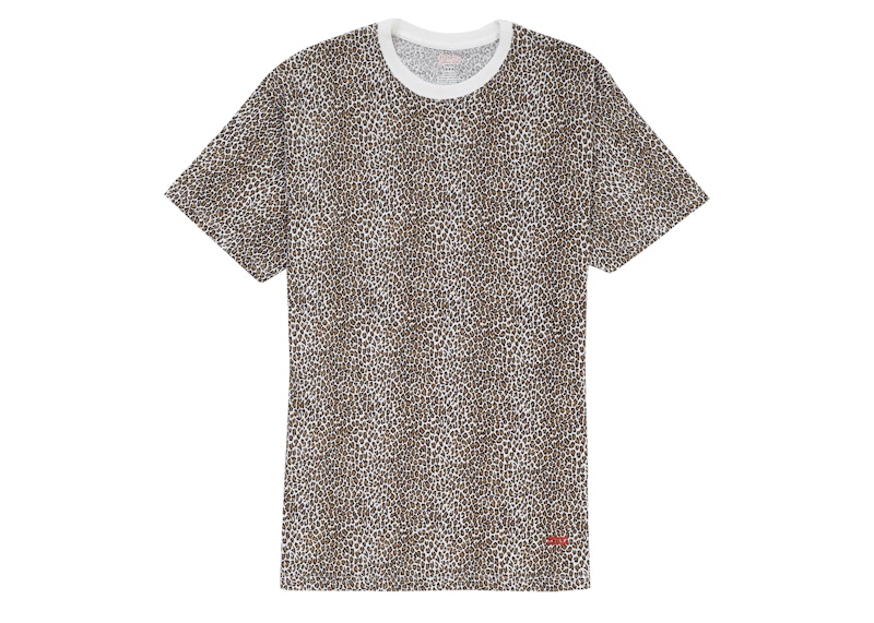 Supreme Hanes Leopard Tagless Tees Leopard Print
