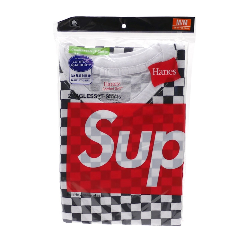 Supreme Hanes Tagless Tees Checkered