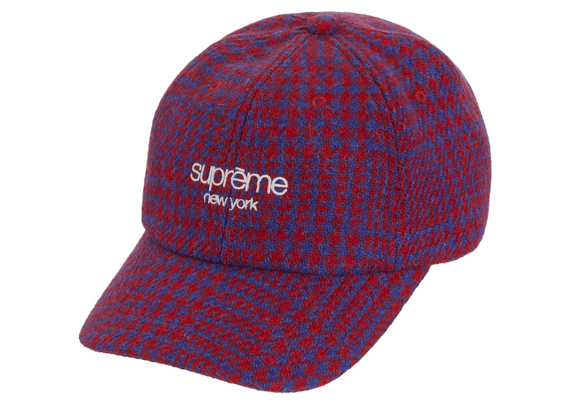Supreme Harris Tweed Classic Logo 6-Panel Royal Multi Multicolor