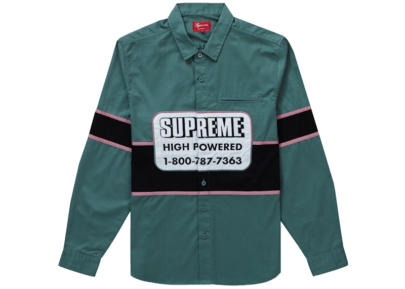 Supreme High Powered Work Shirt Light Groen
