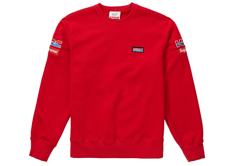 Supreme Honda Fox Racing Crewneck Rood