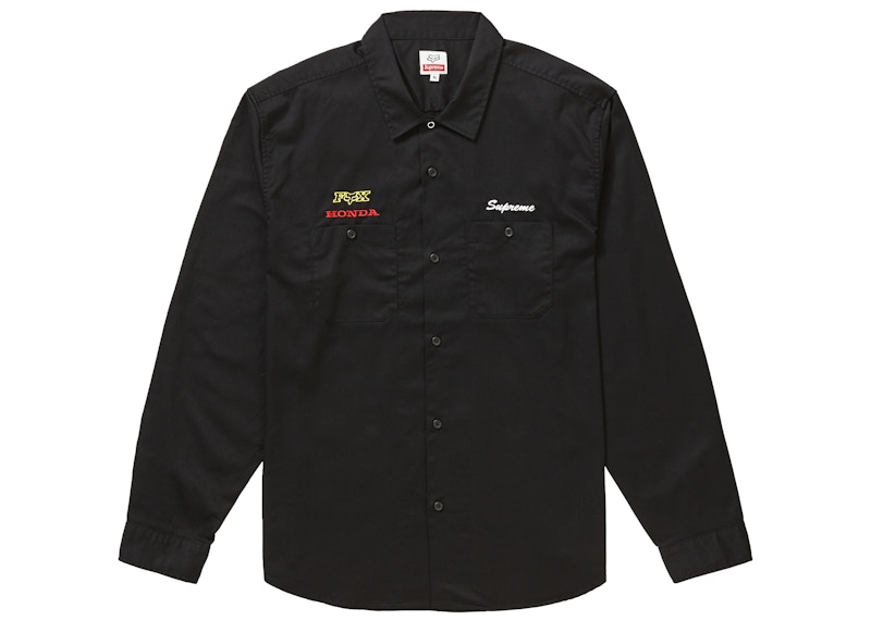 Supreme Honda Fox Racing Work Shirt Zwart