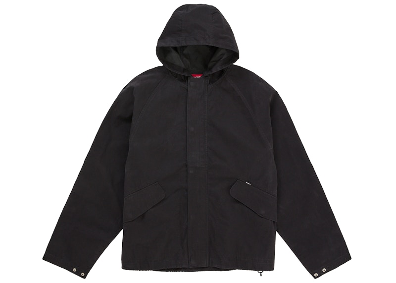 Supreme Hooded Raglan Jacket Zwart