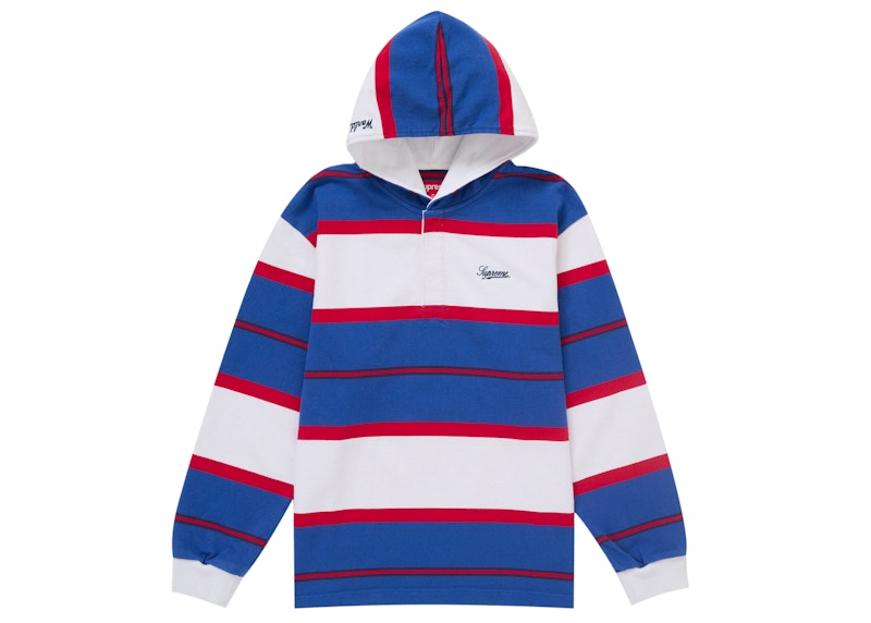 Supreme Hooded Rugby Royal Blauw