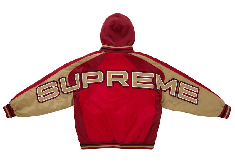 Supreme Hooded Stadium Jacket Rood