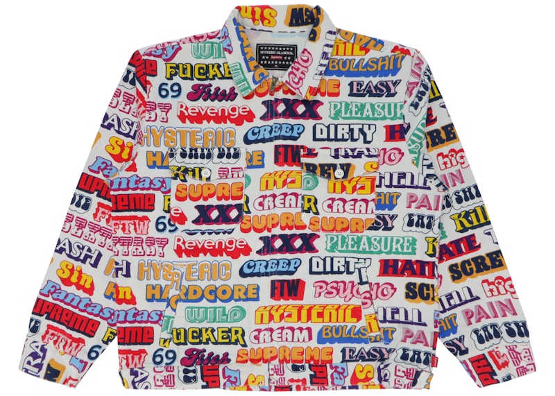 Supreme Hysteric Glamour Text Work Jacket Wit