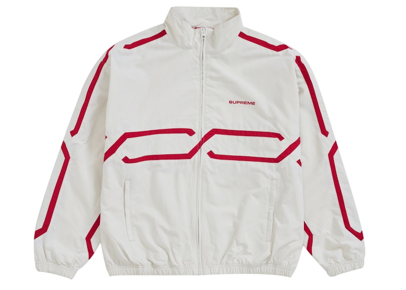 Supreme Inset Link Track Jacket Light Grijs