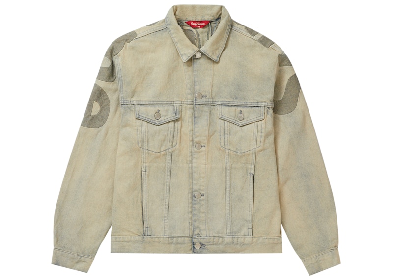 Supreme Inset Logo Trucker Jacket Dirty