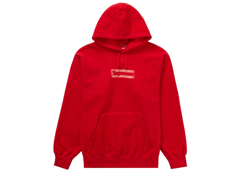 Supreme Inside Out Box Logo Hooded Sweatshirt Rood