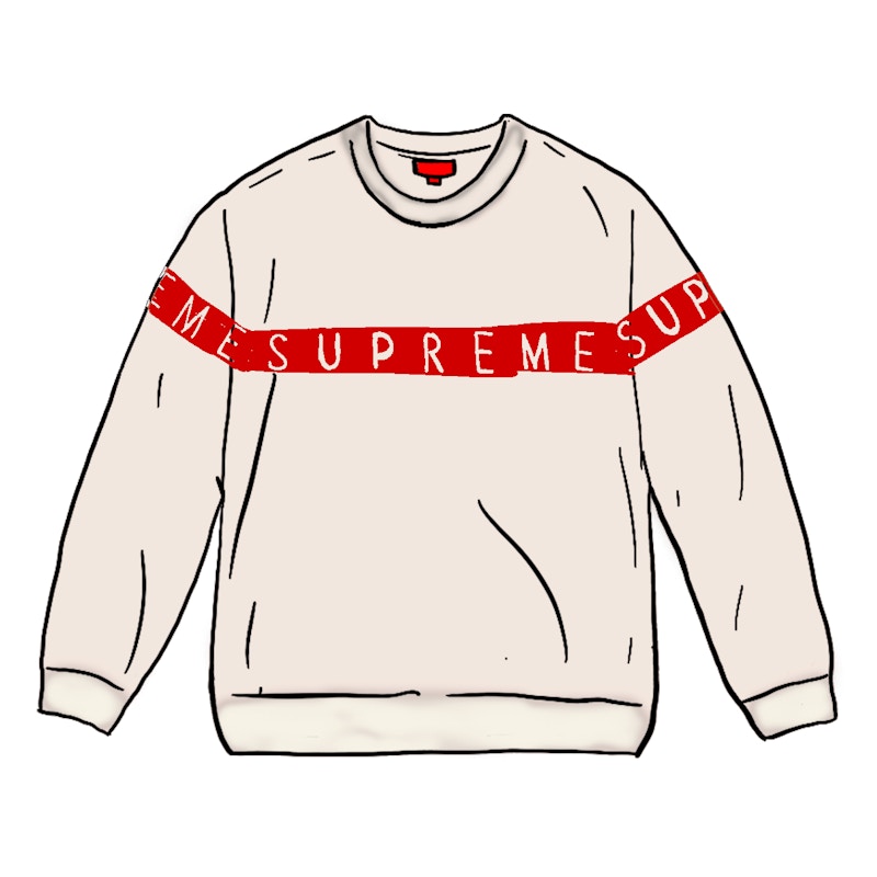 Supreme Inside Out Logo Sweater Wit