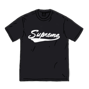 Supreme Intarsia Script Top Zwart