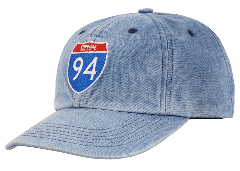Supreme Interstate 6-Panel Light Denim