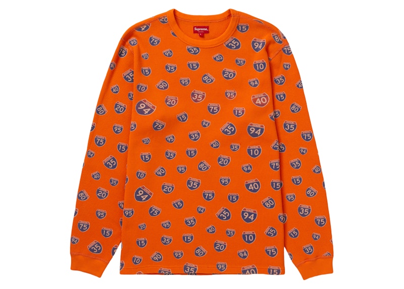 Supreme Interstate Waffle Thermal Oranje