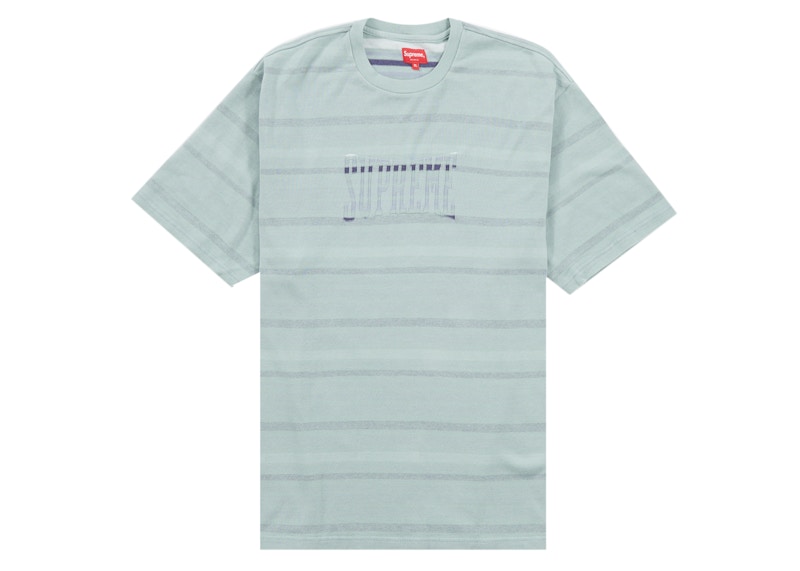Supreme Inverted Stripe S/S Top Light Blauw