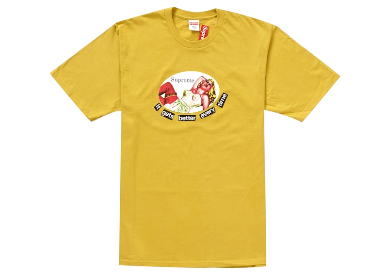 Supreme It Gets Better Every Time Tee Acid Geel
