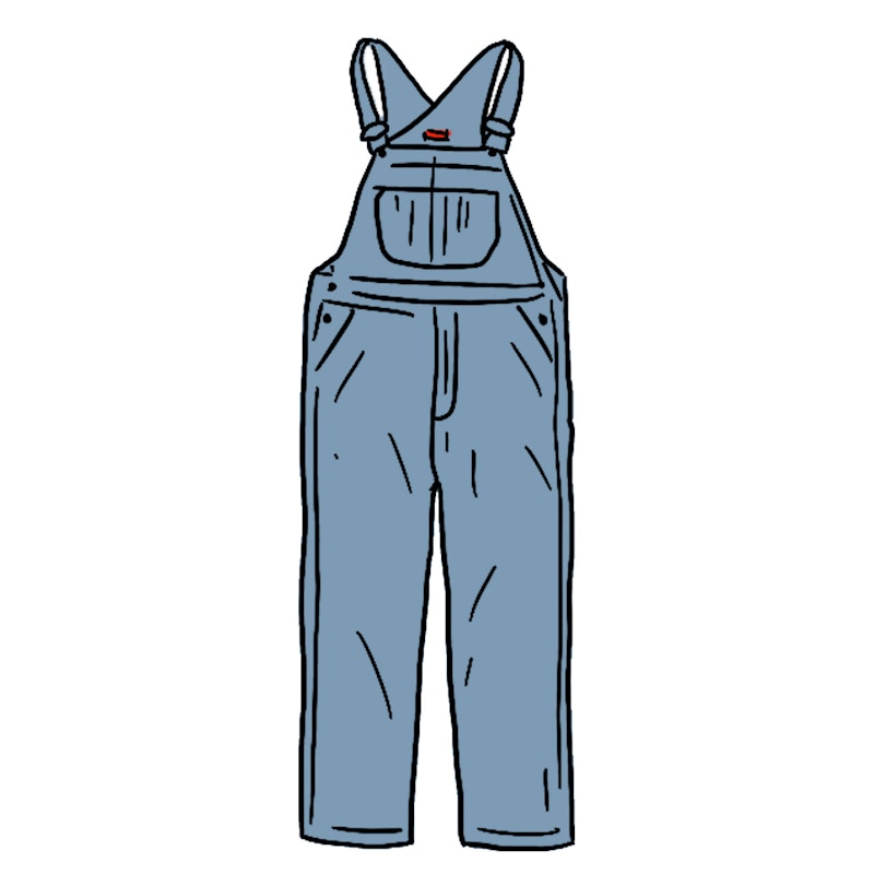 Supreme Jacquard Logos Overalls Blauw