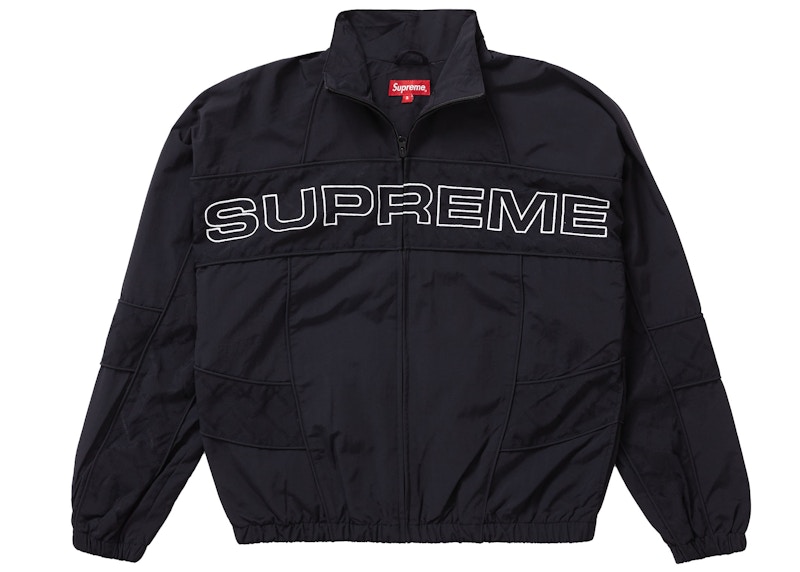 Supreme Jacquard Panel Track Jacket Zwart