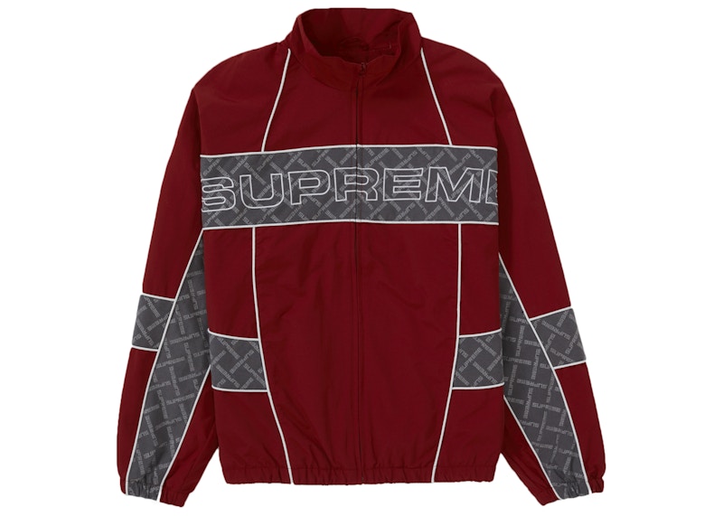Supreme Jacquard Panel Track Jacket Rood