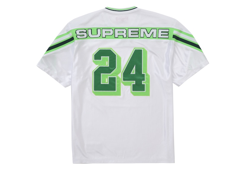Supreme Jacquard Rib Football Jersey Wit