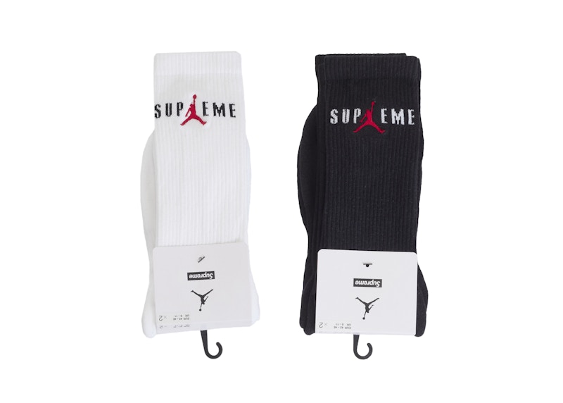 Supreme Jordan Crew Socks Zwart