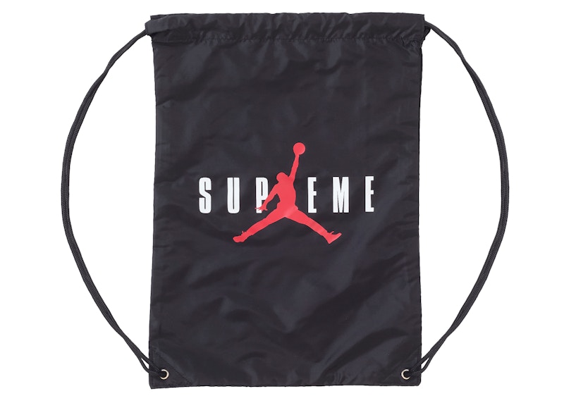 Supreme Jordan Drawstring Bag Zwart