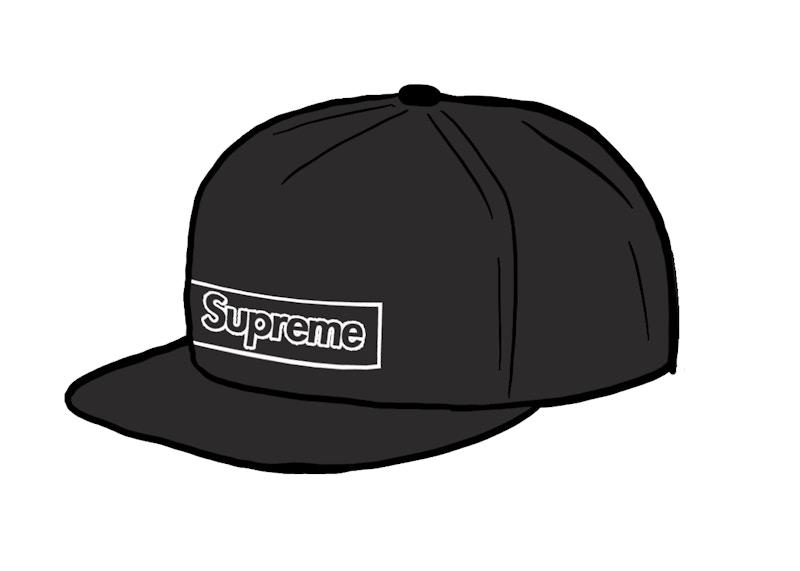 Supreme KAWS Chalk Logo 5-Panel Zwart